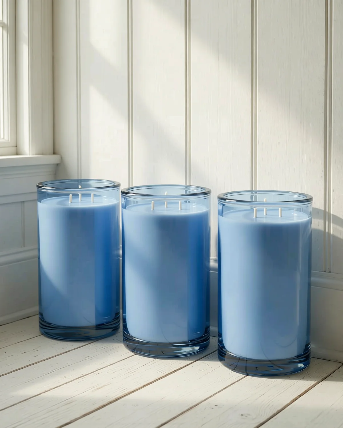 Large Candle Trio, 3 candles, 300 g each